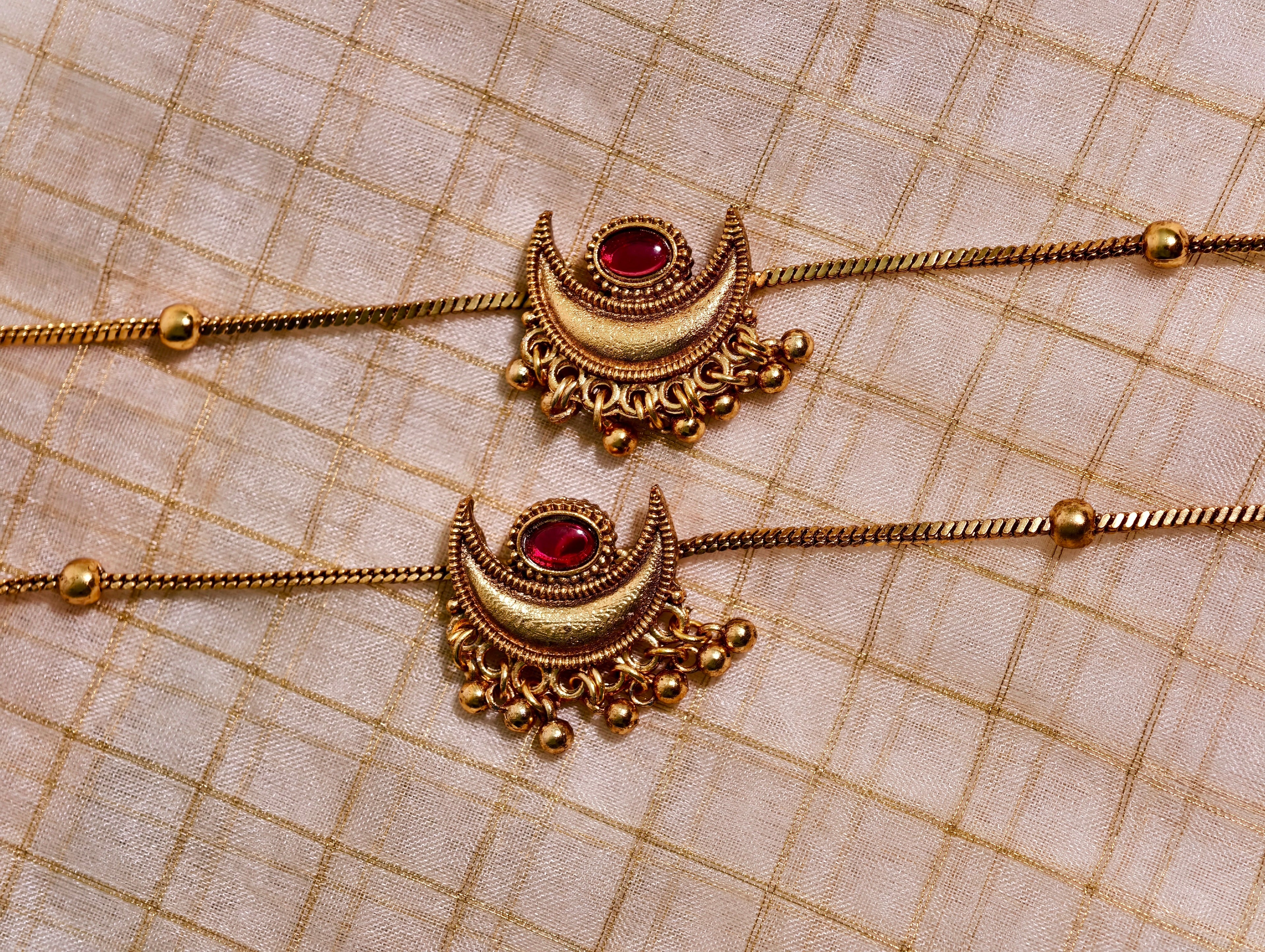 Gold finish anklets | GJAK001