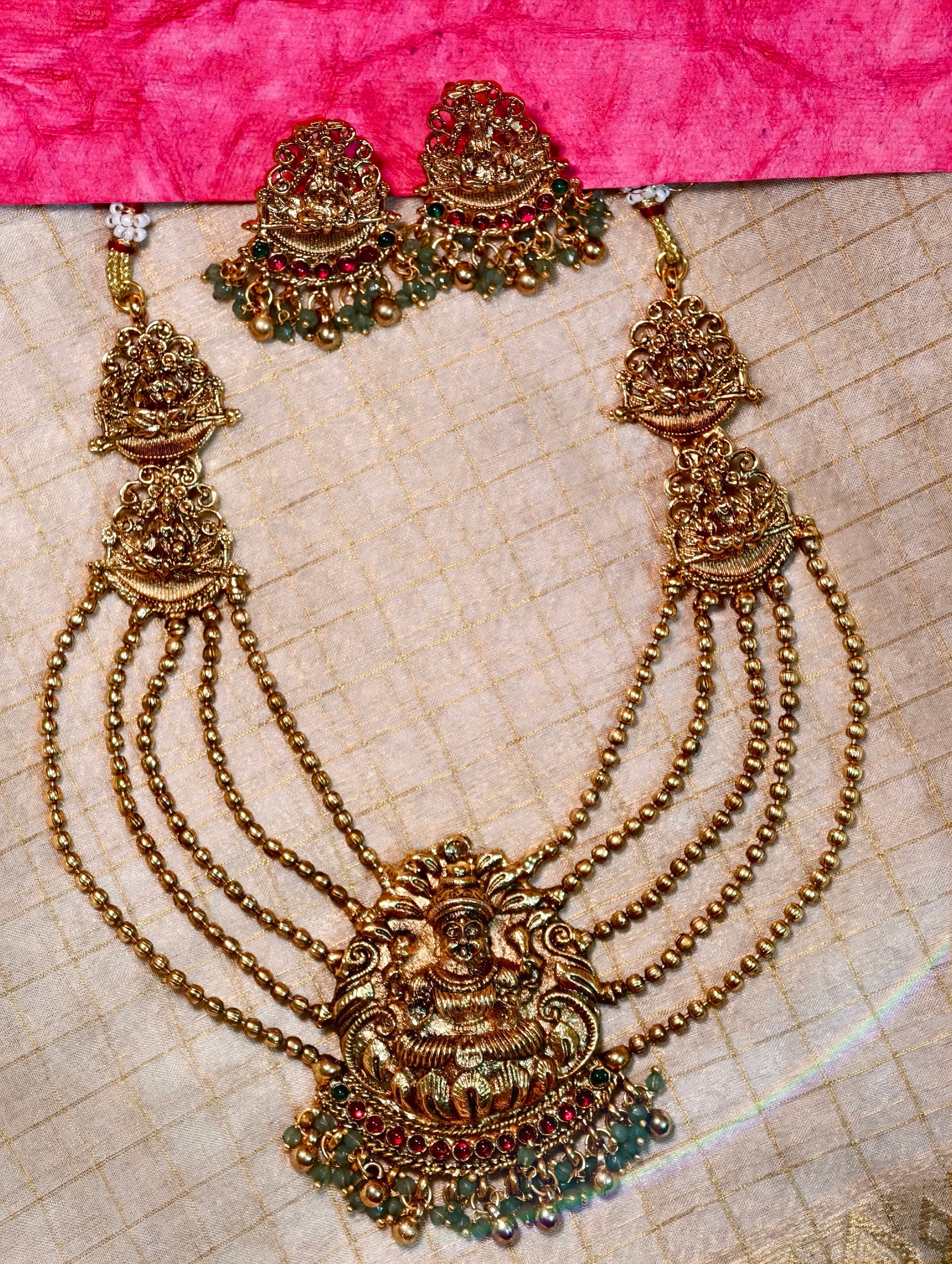 Antique finish layered necklace | GJNS001