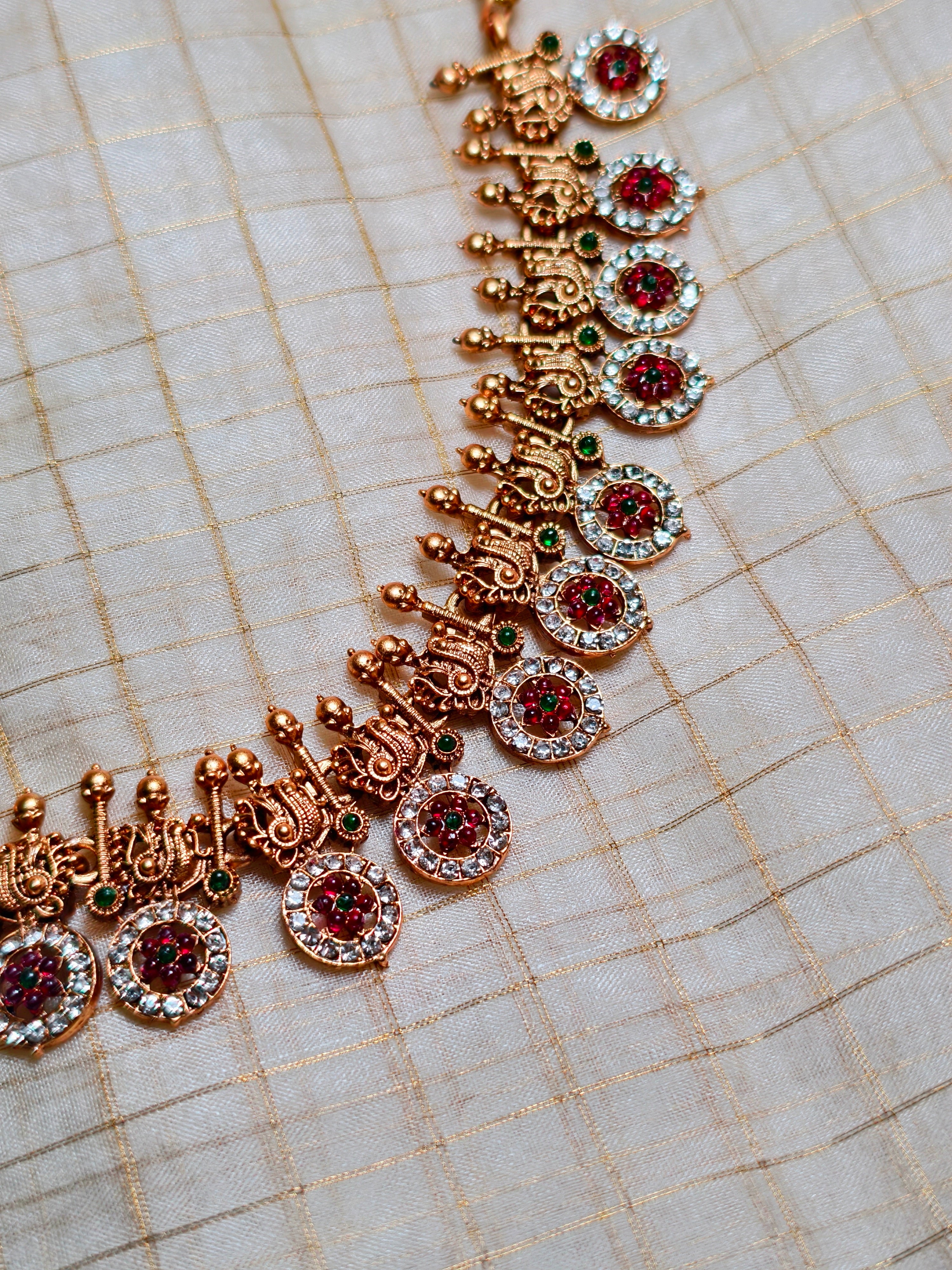 Antique AD traditional necklace set| GJNS024