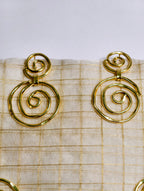Brass Spiral necklace set | GJNS023