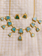 Brass handmade layered necklace set | GJNS030