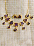 Brass handmade layered necklace set | GJNS030