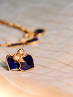 Minimal 3 motif paalakka necklace set| GJNS009