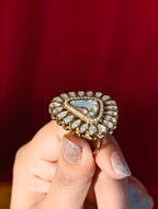 AD Kundan triangle ring| GJRG015