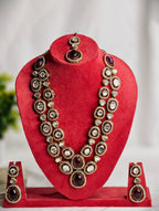 Two Layer Kundan finish Necklace Set | GJNS084