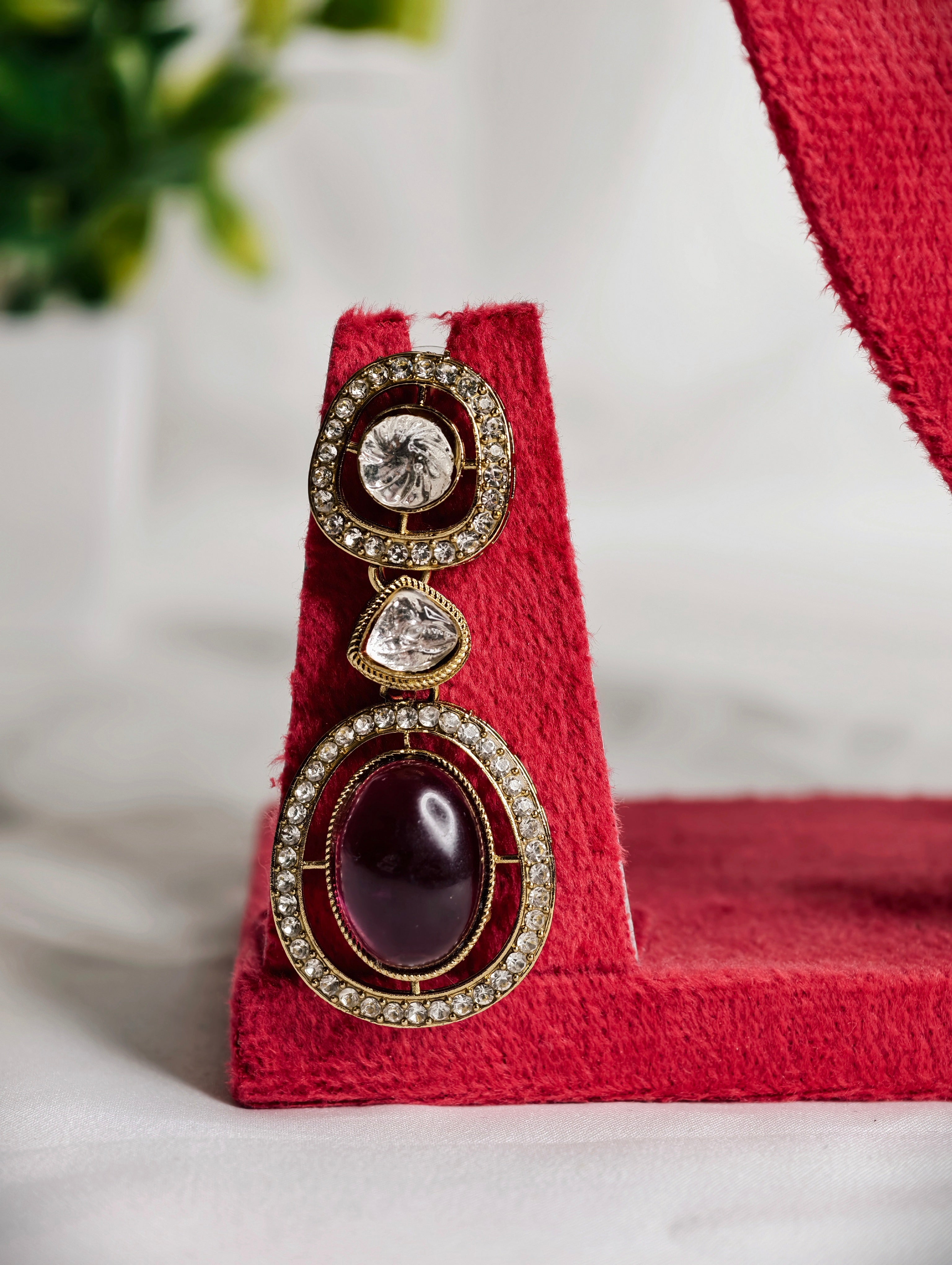 Two Layer Kundan finish Necklace Set | GJNS084