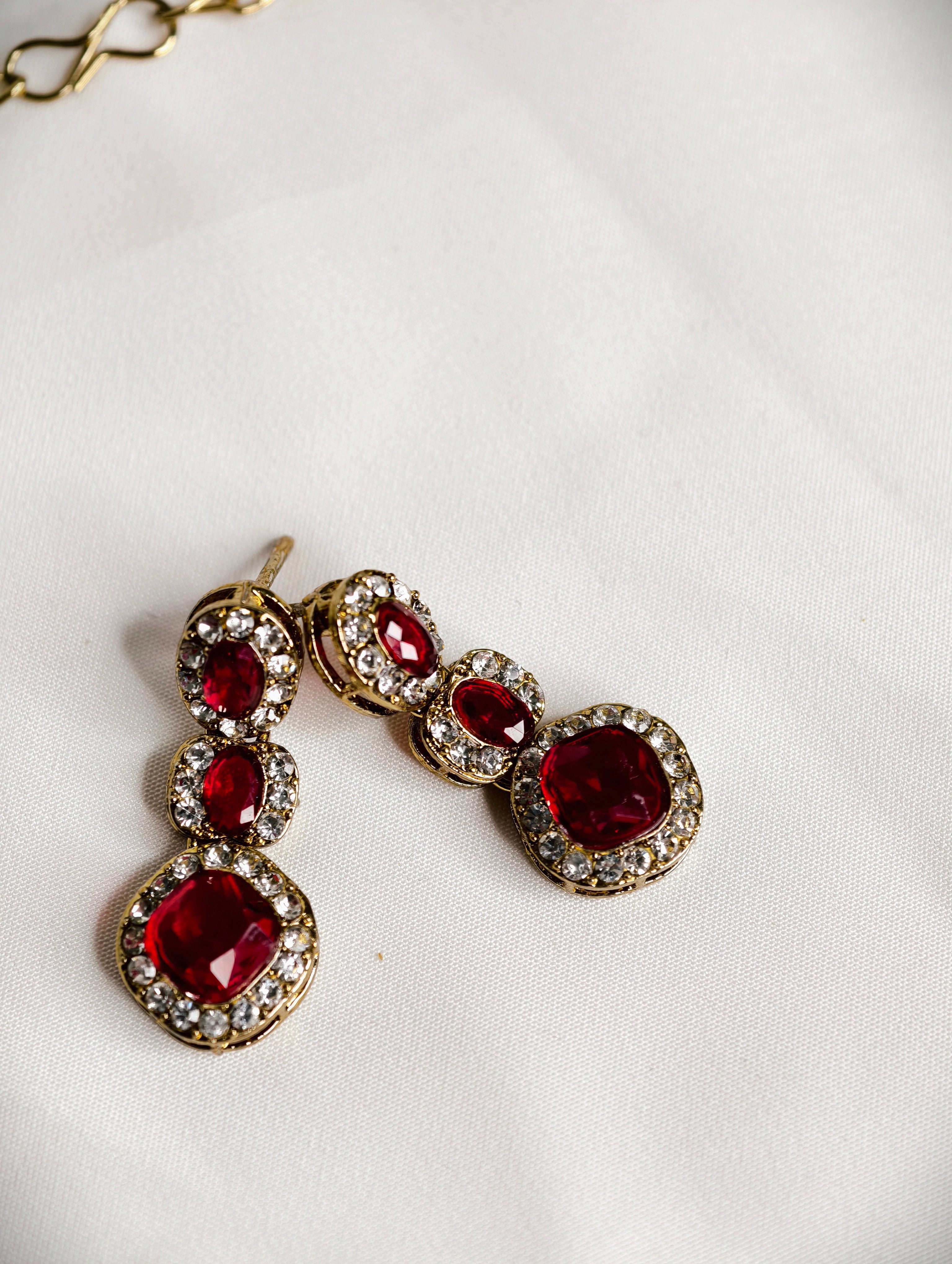 Necklace Set with Maang Tikka | GJNS088