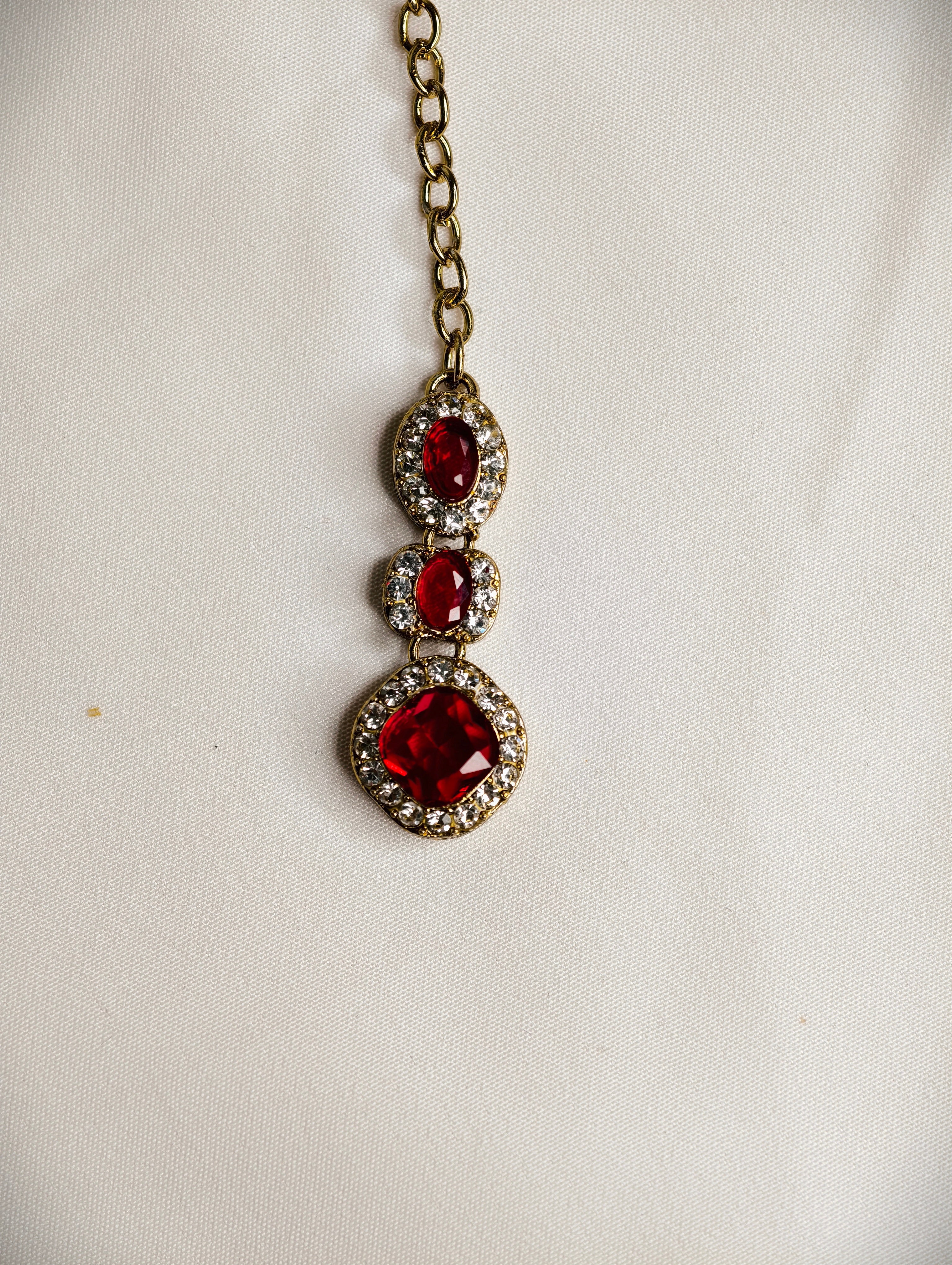 Necklace Set with Maang Tikka | GJNS088