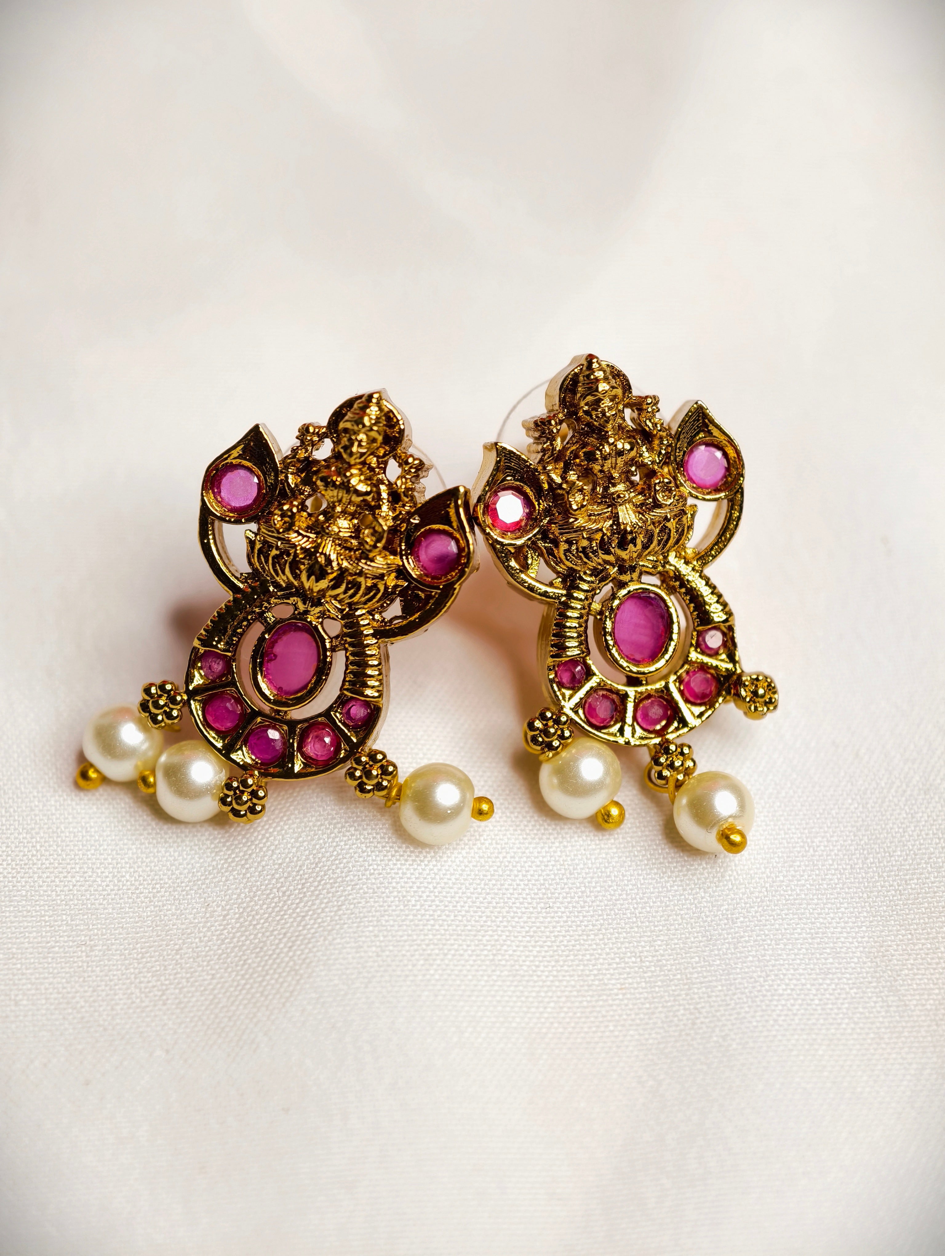 Temple Jewellery Necklace Set | GJNS063