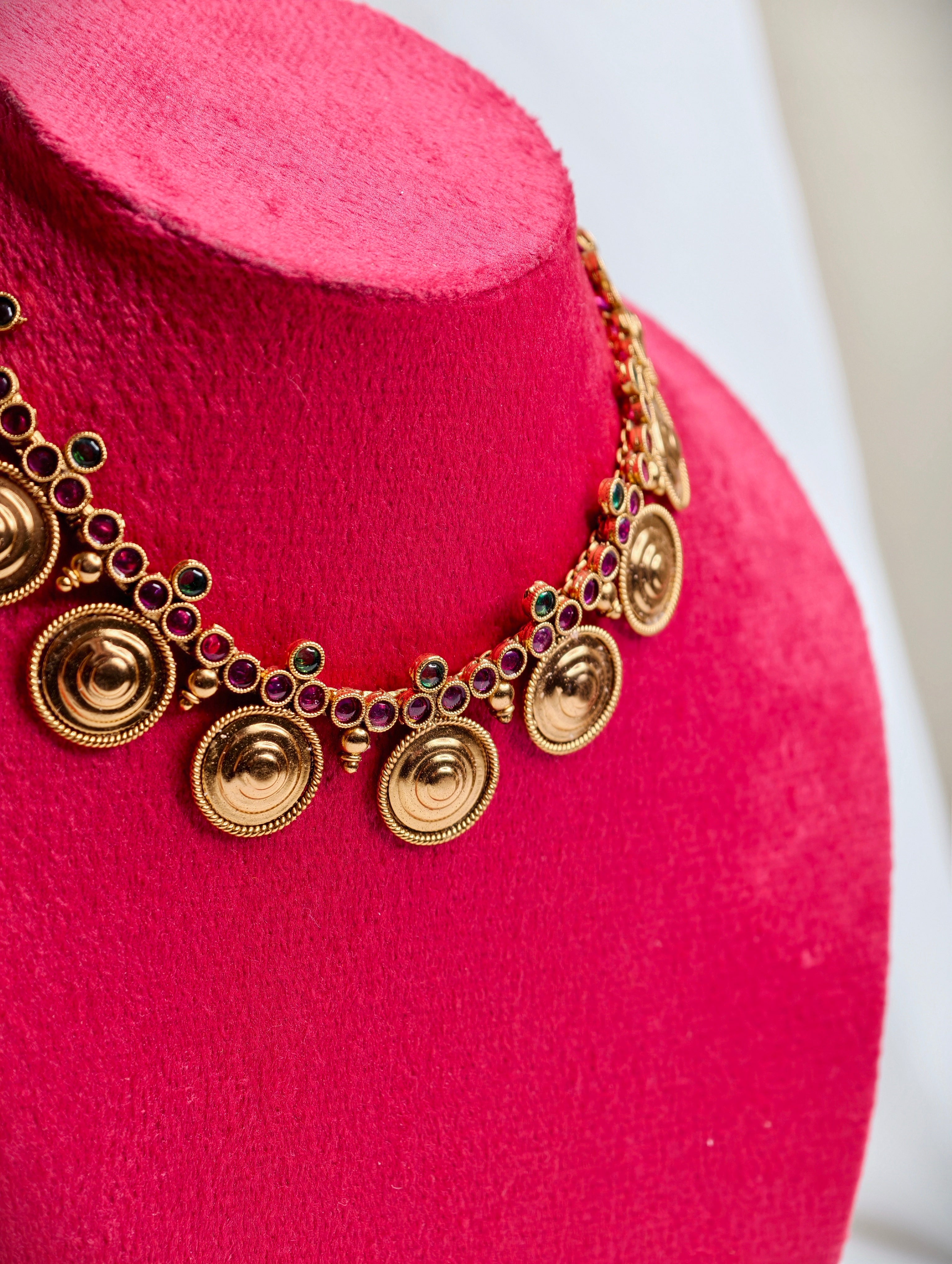 Antique Traditional Necklace Set | GJNK070