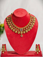 Traditional Heritage Necklace Set with AD stone