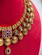 Traditional Heritage Necklace Set with AD stone