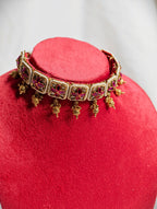 Guloband choker set with Kundan Stone