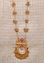 Long necklace with ghunghroo finish| GJNK001
