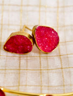 Leaf shape artificial stone necklace set| GJNS035