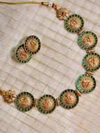 Temple jewellery necklace set | GJNS038