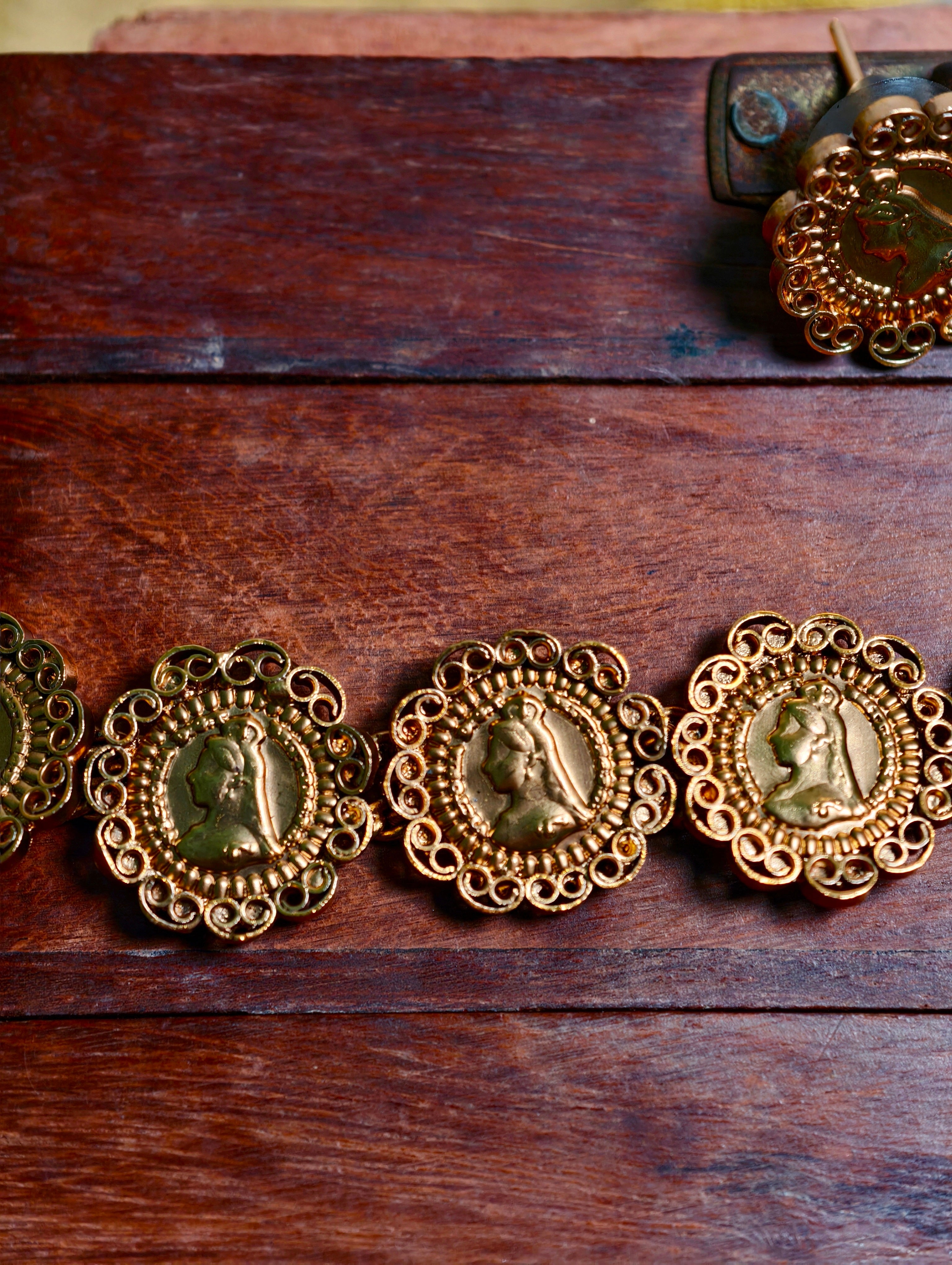 Antique Coin Choker Set| GJNS043