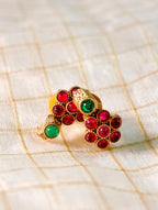 Multi colour stone necklace set | GJNS045